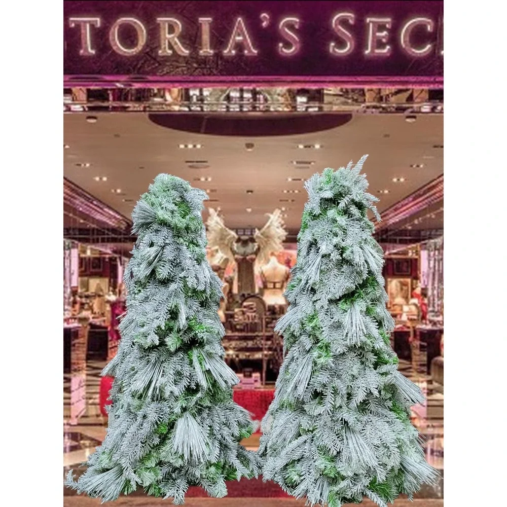 Victoria's Secret Christmas Tree Store Display 4 Ft‎ Tall Silvery Green 2 avail